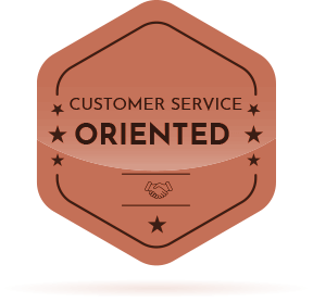 Customer Service Oriented badge